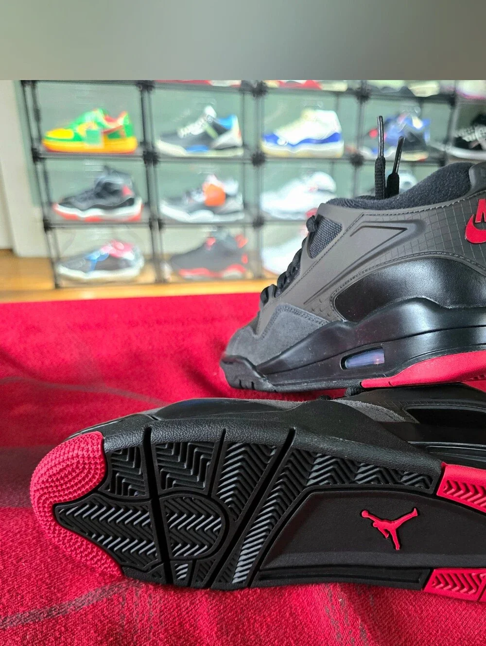 Air Jordan 4 RM Reimagined Black Varsity Red